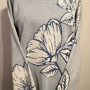 Chico's Lt. Blue Crewneck Sweater